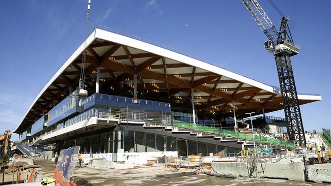 Construction site of the Sydney Fish markets. Picture: John Appleyard