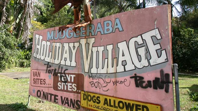 Mudgeeraba Holiday Village where a woman was found dead this morning. Cause of death unknown.