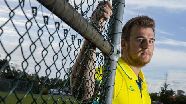 Discus thrower Mitchell Cooper. Picture: AAP Image/Richard Walker