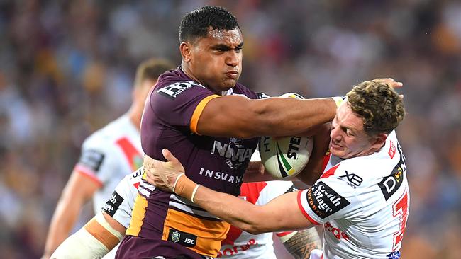 Tevita Pangai Jnr can’t sign a new contract until November.. (Photo by Albert Perez/Getty Images)