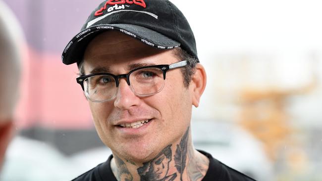 The Amity Affliction frontman Joel Birch. Picture: Patrick Woods.