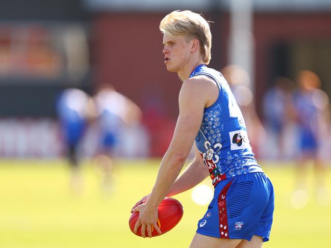 Sam Davidson was subbed out over the weekend. Picture: Morgan Hancock/Getty Images.