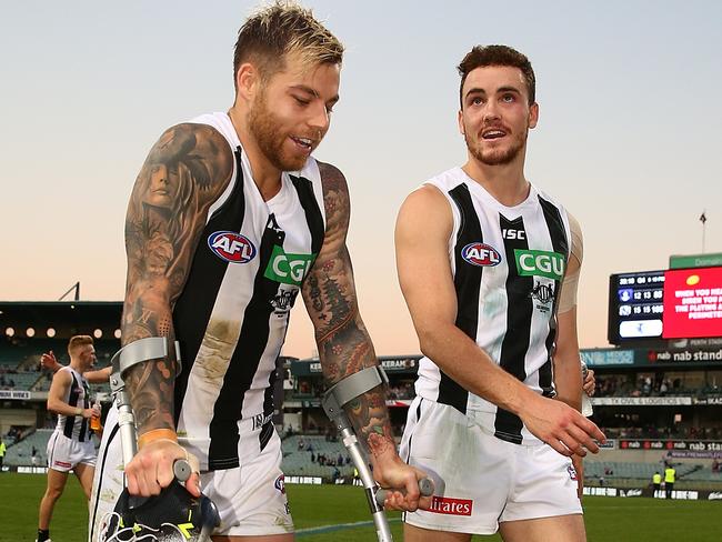 Jamie Elliott has joined the Pies’ injury list. Picture: Getty Images