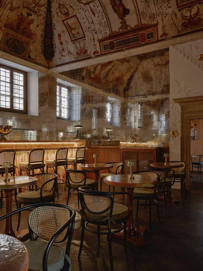 The bar at Palazzo Talia hotel.