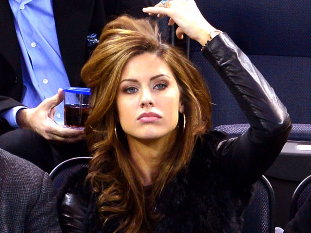 Katherine Webb attends a Rangers game at Madison Square Garden. (Photo by James Devaney/GC Images)