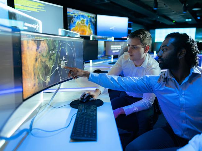 Lockheed Martin Australia engineers working on next-gen sovereign technologies within the Endeavour Centre, Canberra.