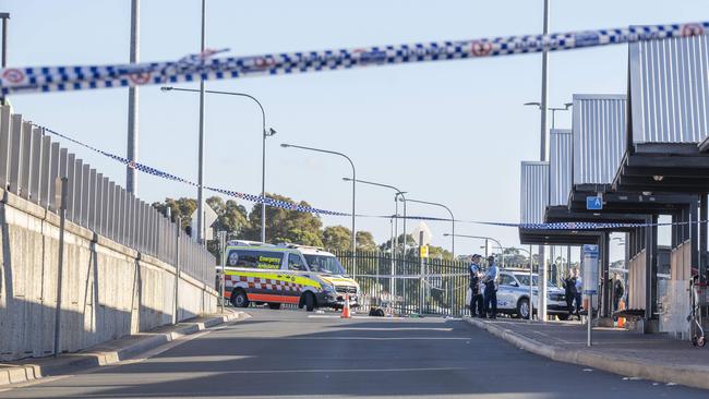 Police chased the man before he was shot. Picture: AAP