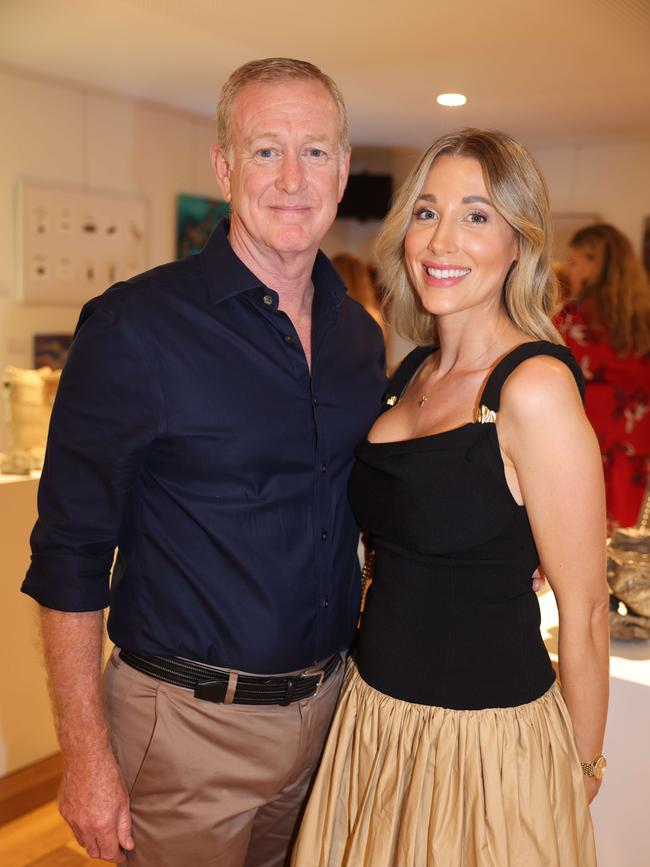 Gavin Morton and Michelle Morton at the SWELL Art Prize at Broadbeach Community Space for Gold Coast at Large. Picture, Portia Large.