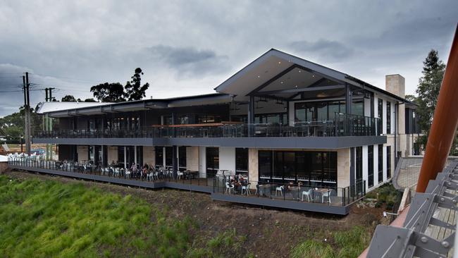 The Log Cabin has finally been rebuilt. Picture: Julian Andrews