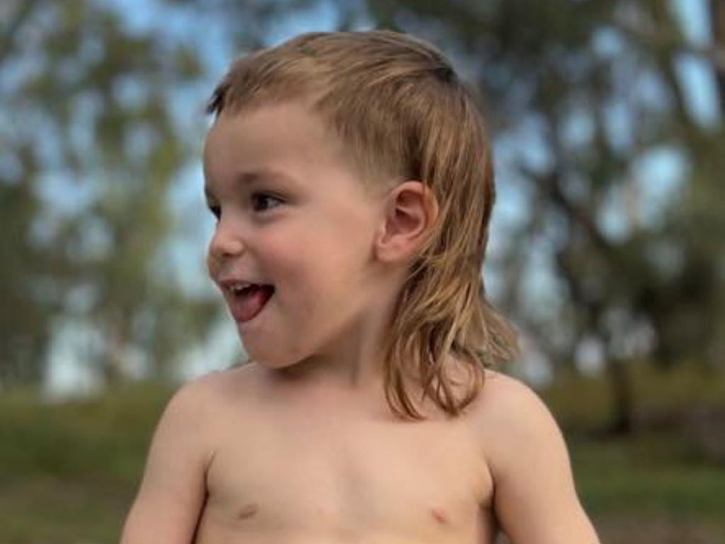 Winner of the Western Downs' best mullet competition Tyler-Chase Jones.