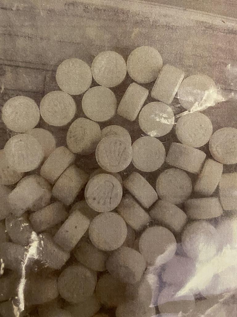 MDMA pills were seized during the police raids at Jeremy Pope’s home. Picture: District Court