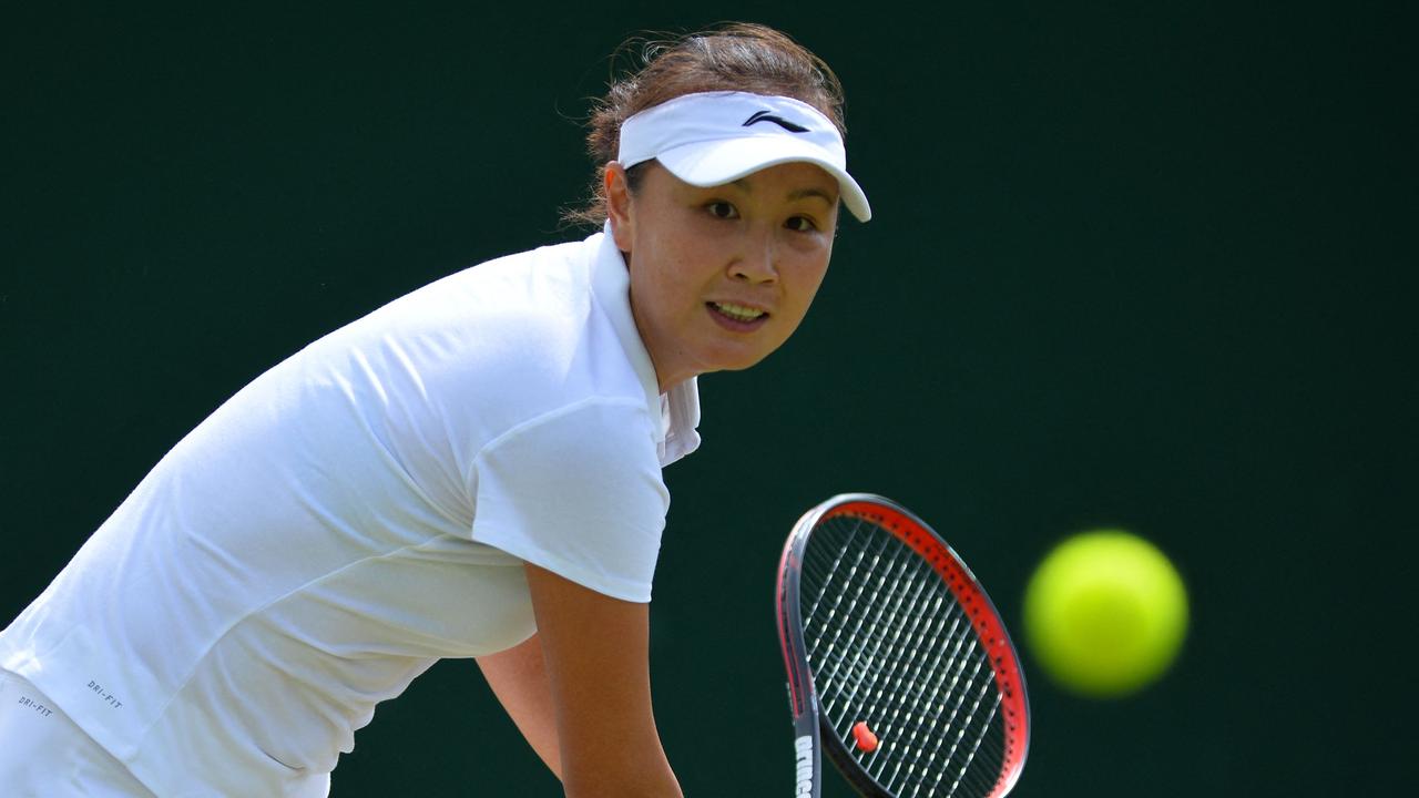 Peng hasn’t been seen in several weeks. (Photo by GLYN KIRK / AFP) / RESTRICTED TO EDITORIAL USE