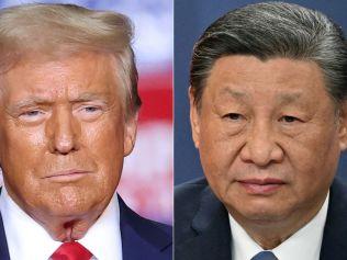 (FILES) (COMBO) This combination of pictures created on November 07, 2024 shows former US President and Republican presidential candidate Donald Trump (L) in Pittsburgh, Pennsylvania on November 4, 2024, and Chinese President Xi Jinping (R) at a press conference in Belgrade, on May 8, 2024. Chinese President Xi Jinping held phone talks on January 17, 2025, with US president-elect Donald Trump, Chinese state media reported. CCTV said the phone call happened 