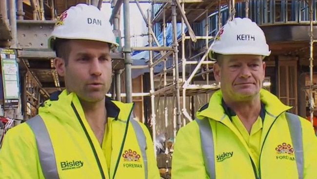 Dan (left) with fellow foreman Keith.