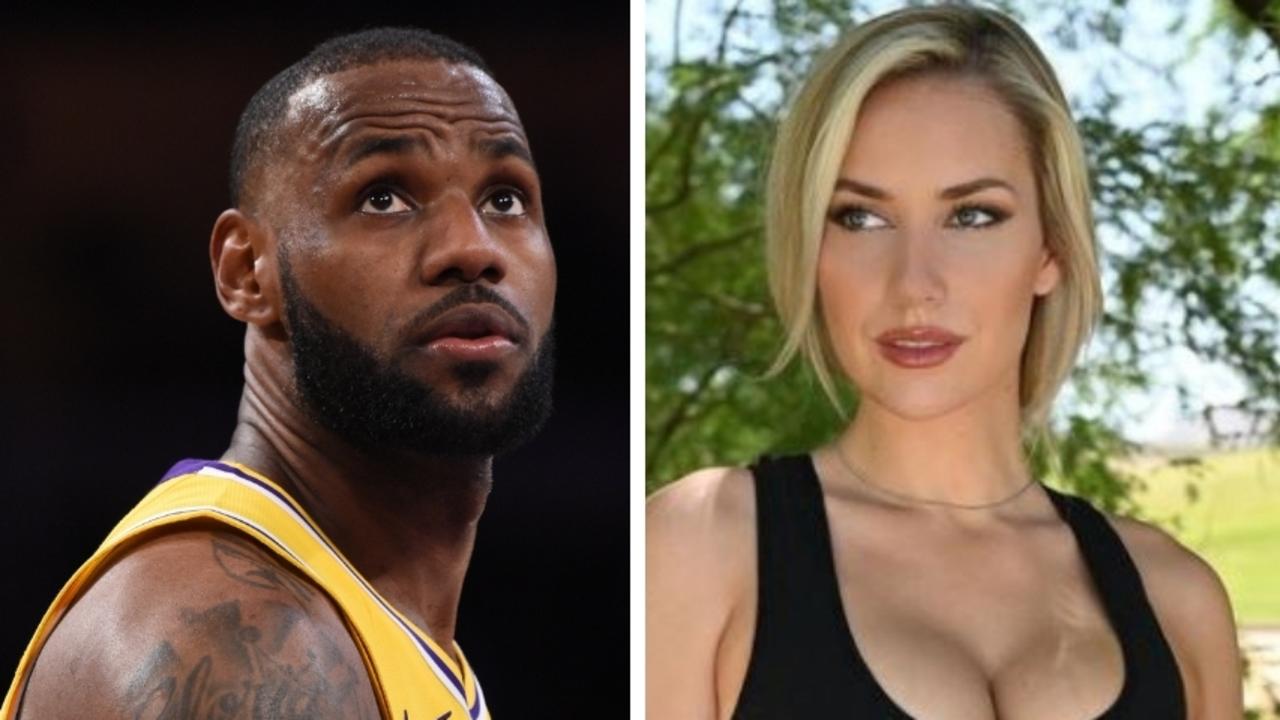LeBron James and Paige Spiranac.