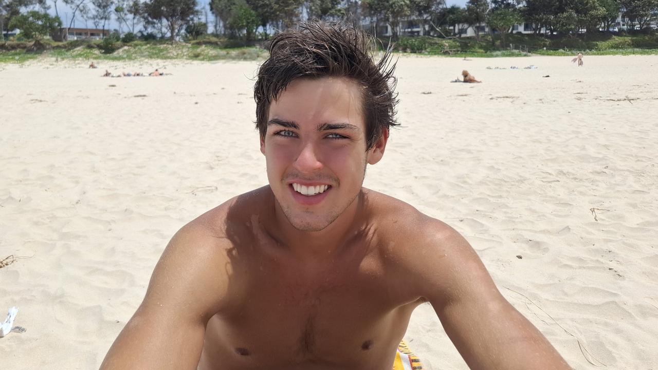 Sidney Wardlew, 18, at Byron Bay Schoolies celebrations on November 28, 2024. Picture: Sam Stolz.