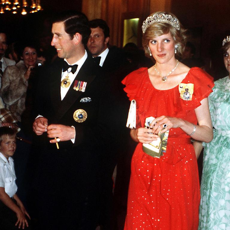 The couple two years after they wed in Hobart, Tasmania, at a state reception. Picture: Jayne Fincher/Princess Diana Archive/Getty Images.