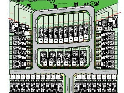 A plan of the proposed 53-home subdivision on Macpherson St. Picture: Supplied