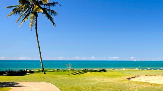 Looking over the gorgeous shoreline of the Whitsundays Bowen Golf Club will leave any player breathless, making it a must play course in the area. Picture: Bowen Golf Club