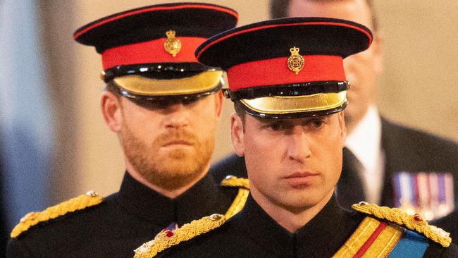 The title is a nod to William and Harry’s roles as ‘heir and the spare’, with William as heir to the throne, and Prince Harry as his spare. Picture: Ian Vogler / Pool / AFP