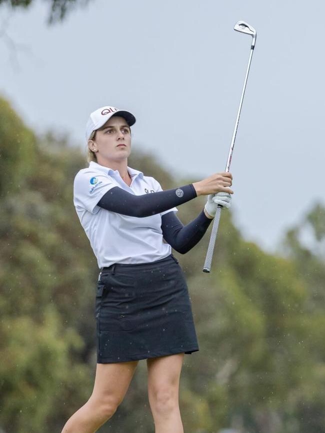 Kate McFarlane followed her family into golfing and now hopes to take herself on to the professional circuit.