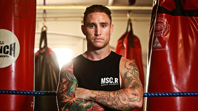 18/1/18  Local boxer Kerry Foley at Manly Fight Gym.  Picture: Adam Yip / Manly Daily