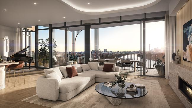 The penthouses provide elevated ceiling heights, starting at a minimum of 3.2m, providing openness to uninterrupted views, an abundance of natural light and river breezes.