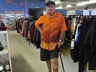 Pensioner Pedro at the Red Shield Family Store in Gladstone. 