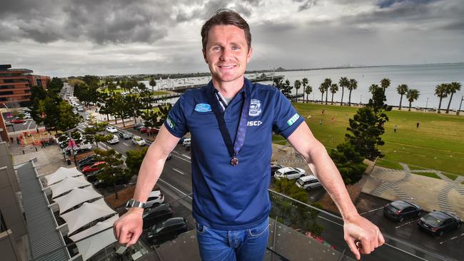 2016 AFL Brownlow medalist Patrick Dangerfield pictured at Geelong's Waterfront.Picture: NIGEL HALLETT