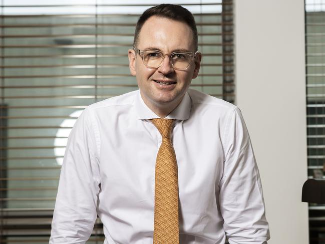 Liberal Senator Andrew Bragg in his office at Parliament House in Canberra. Picture: NCA NewsWire / Gary Ramage