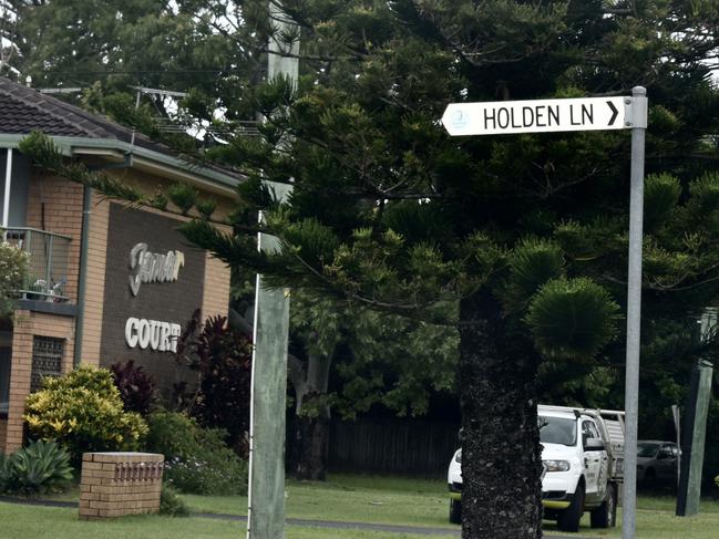 The man was allegedly found with serious head injuries in Holden Lane, Ballina. Picture: Tessa Flemming