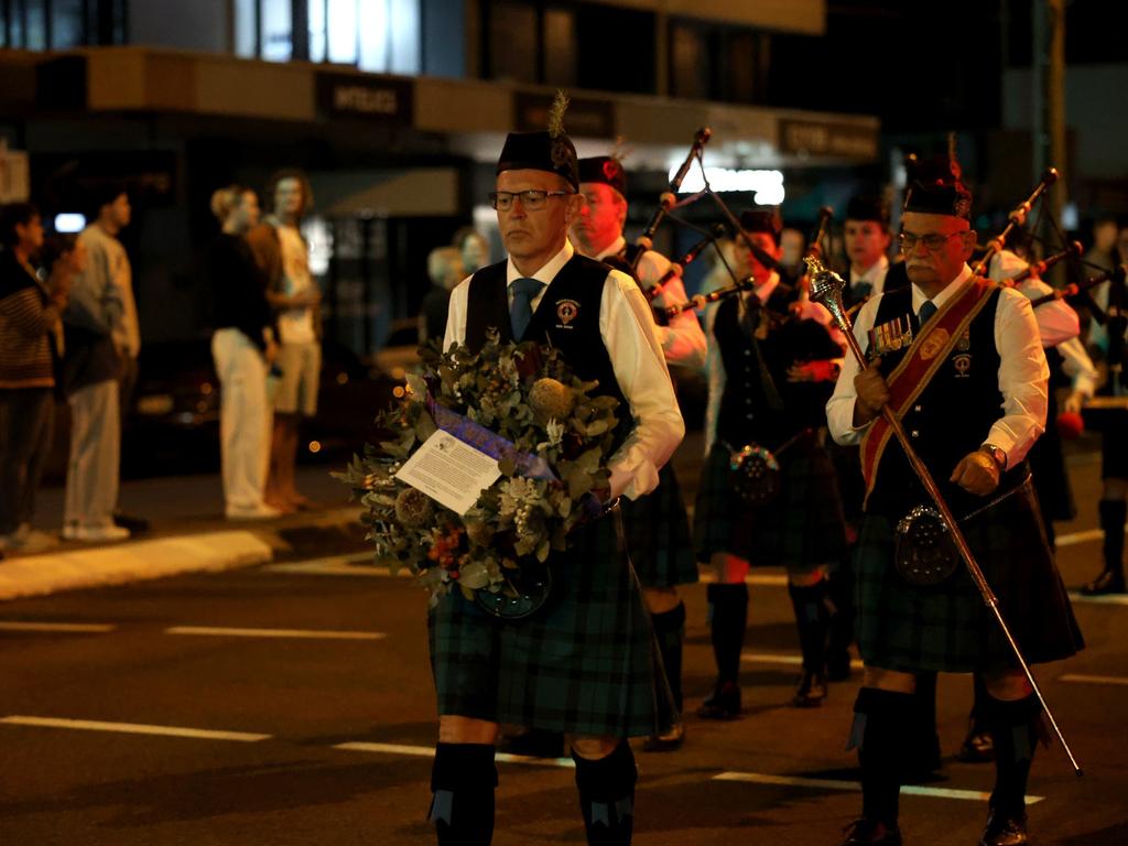 Hundreds of people joined veterans old and young at the Mackay Dawn Service march, Mackay Anzac Day 2025. Pictures: Mackay Regional Council.