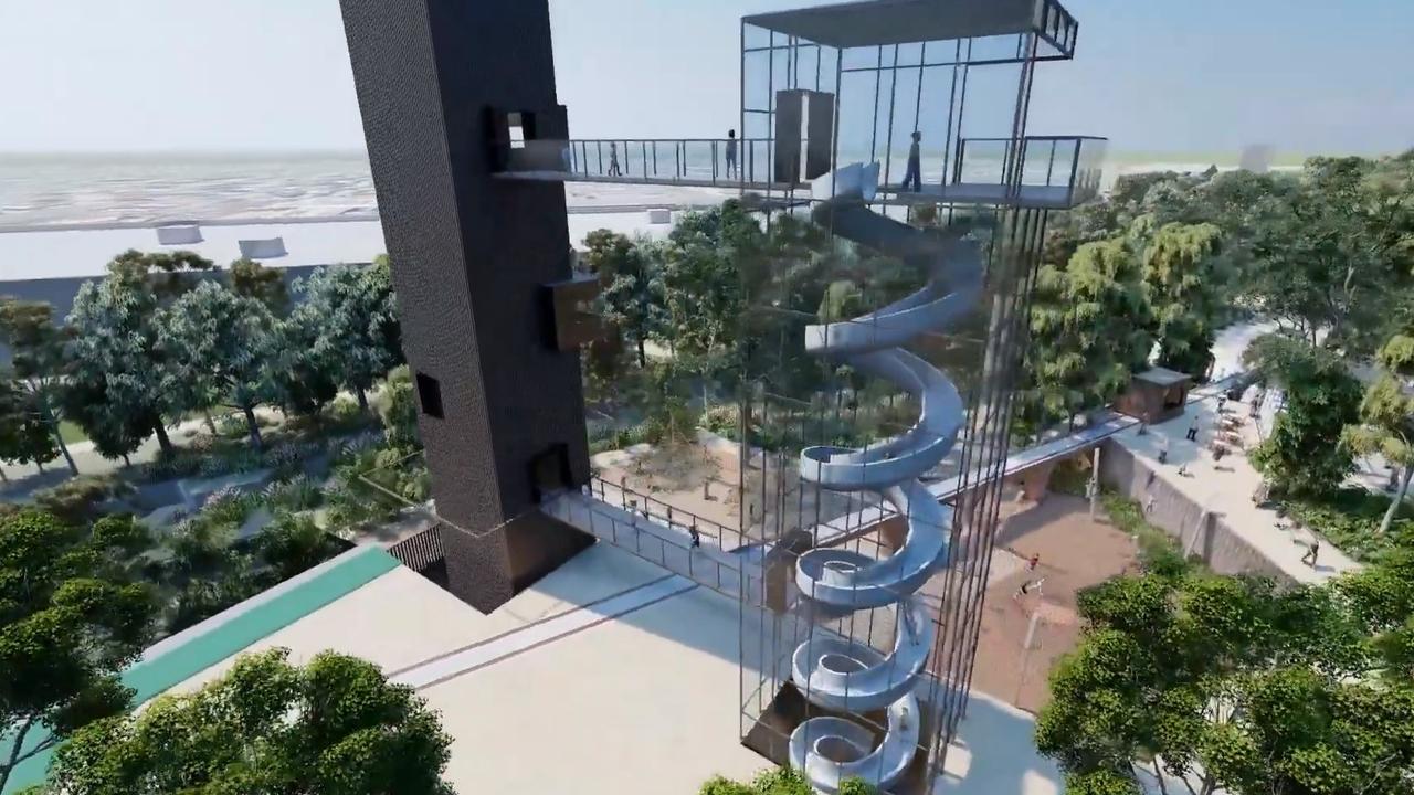 FLYOVER: New concept video has been released for the $65m Railway Parklands project in the Toowoomba CBD.