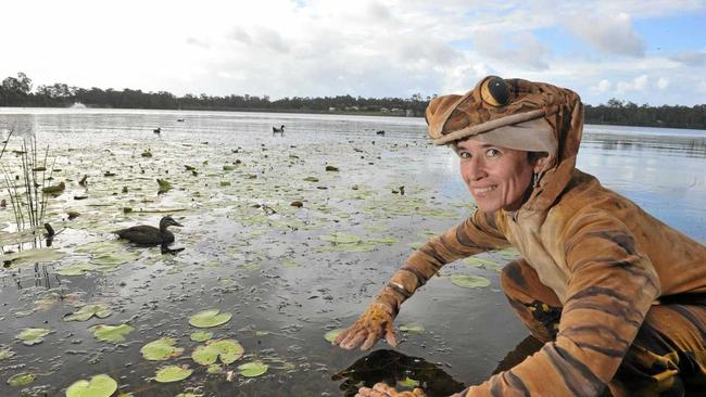 HOP TO IT: Eva Ford is a natural fit for the Find a Frog in February count. Picture: John McCutcheon