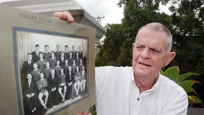 Ex League star Mick Retchless with an old Valleys’ team photo.