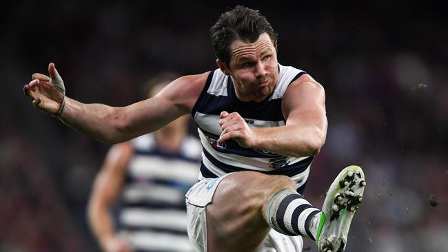 Geelong star Patrick Dangerfield. (Photo by Daniel Carson/AFL Photos via Getty Images)