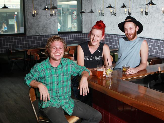 Luke Sullivan, Gemma Trotter, Chris Killham at the Sly Fox.