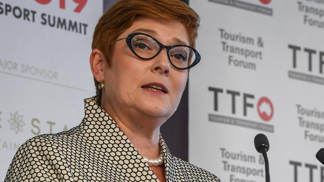 Foreign Minister Marise Payne has held talks with her Turkish counterpart amid strained relations.