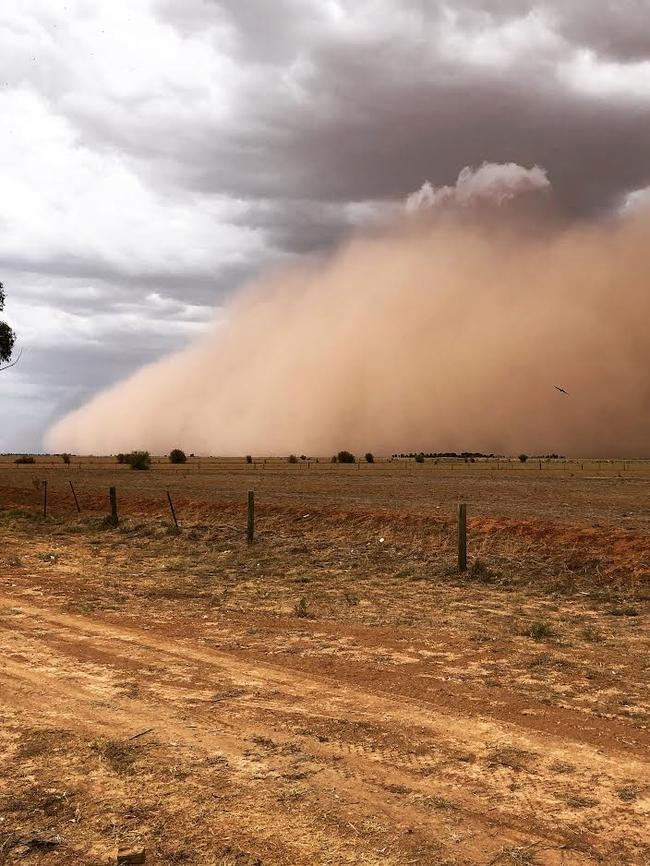 An ominous view. Picture: Richard Andrews