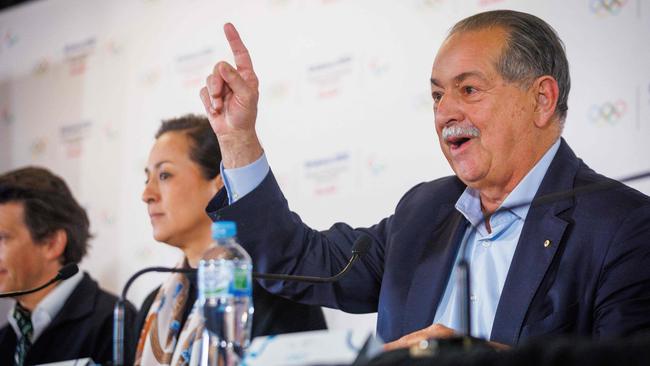 Andrew Liveris in Brisbane on Thursday. Picture: Patrick Hamilton