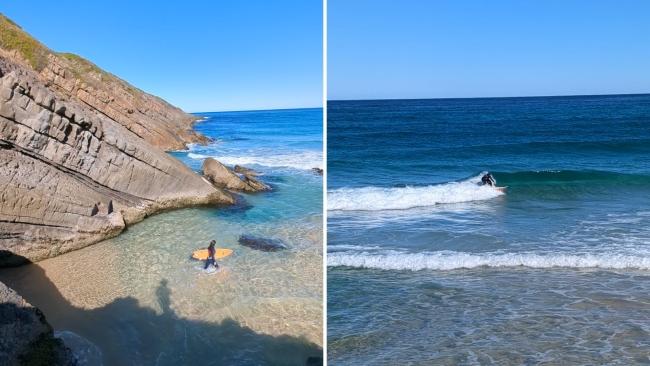 A solo surf in conditions like this in Sydney would be unthinkable.