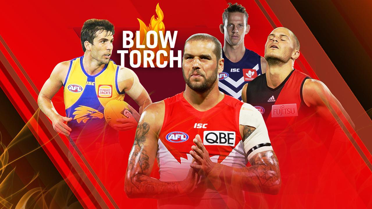 The Round 3 AFL Blowtorch, featuring Andrew Gaff, Lance Franklin, Nat Fyfe and David Zaharakis.
