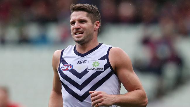 Fremantle forward Jesse Hogan has taken a mental health break. Picture: Michael Klein