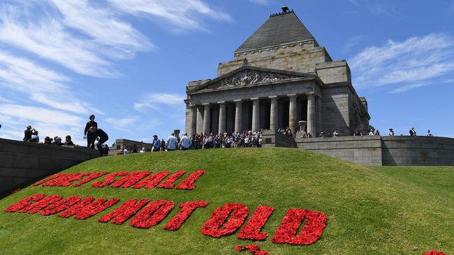 Australia had not even 5 million people, yet 60,000 volunteer servicemen were killed. Picture: AAP Image/James Ross