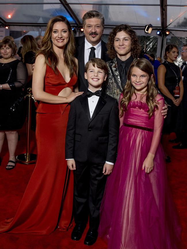 Young Sheldon cast members at the Logies. Picture: Jerad Williams