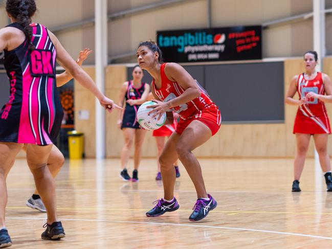 Waratahs’ Sarrita King will pose a strong challenge for Nightcliff in their Round 9 match-up. Photo: Che Chorley