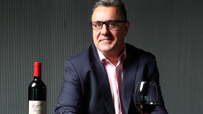 Treasury Wine Estates CEO Tim Ford ahead of the annual release of the Penfolds vintage. Picture: Aaron Francis/The Australian