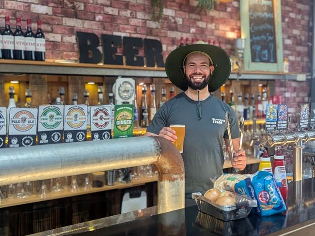 Bendigo brewery owner Lachlan Poyser pleaded guilty at Bendigo Magistrates' Court to drink driving. Pictured at his brewery Trew Brew. Picture: Facebook.