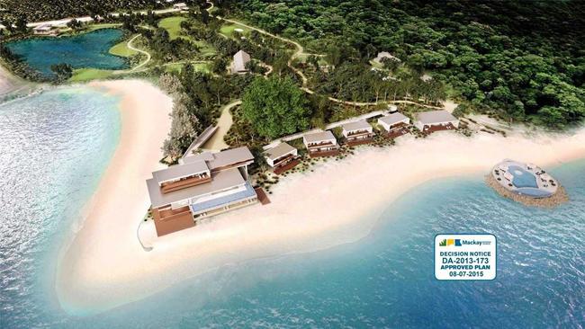 Artist's impressions of the seven star resort on Brampton Island. Picture: Mackay Regional Council