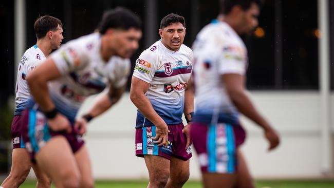 Jason Taumalolo lines up for the Mackay Cutters in a game against the Townsville Blackhawks on Sunday, March 15, 2025. Picture: Alix Sweeney